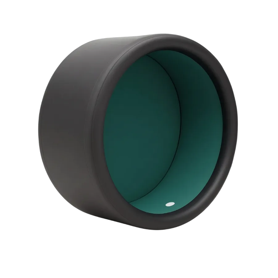 Piscine ronde rigide iPoolAir, structure renforcée et bassin turquoise